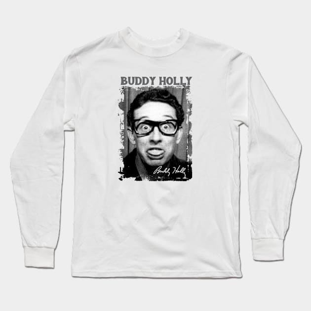 Popular Buddy Holly funny Long Sleeve T-Shirt by chaxue